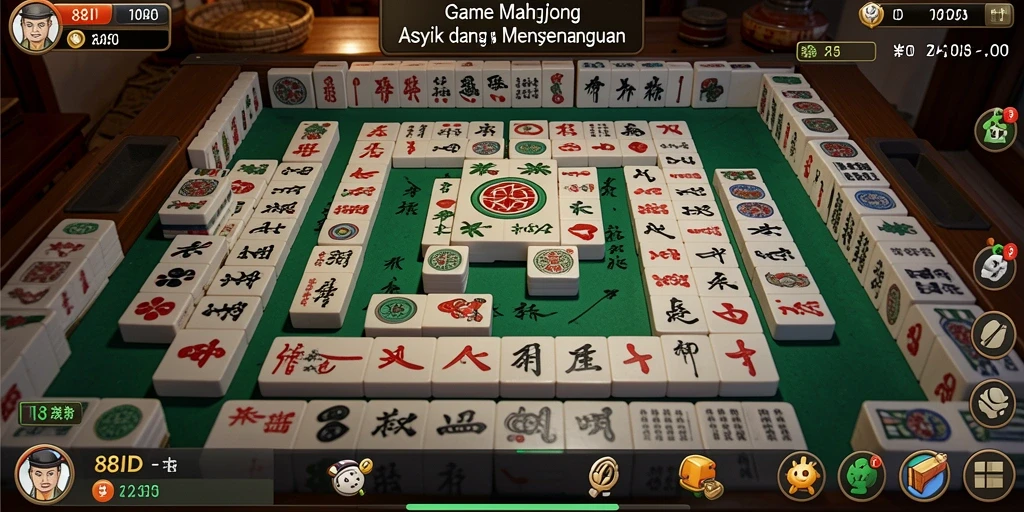 Screenshot gameplay Mahjong dari 88ID yang menakjubkan.