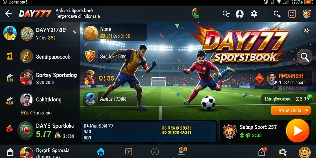 Tampilan gameplay Sportsbook DAY777 yang menarik dan menantang.