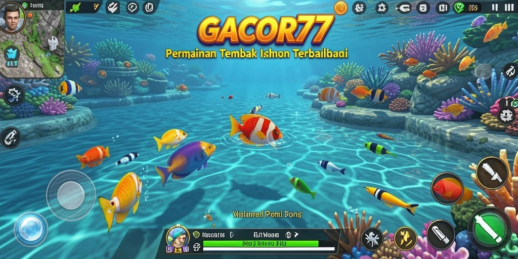 Tampilan gameplay menembak ikan yang seru di GACOR77.