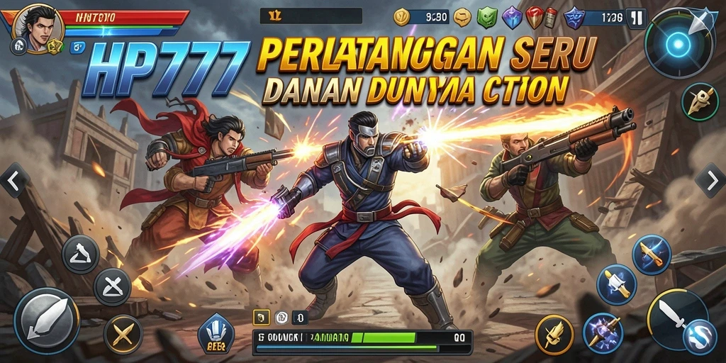 Tampilan gameplay mendebarkan HP777 dengan aksi seru.