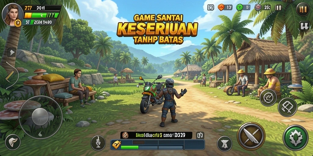 Tampilan gameplay JELAS777 yang menarik dan penuh warna.