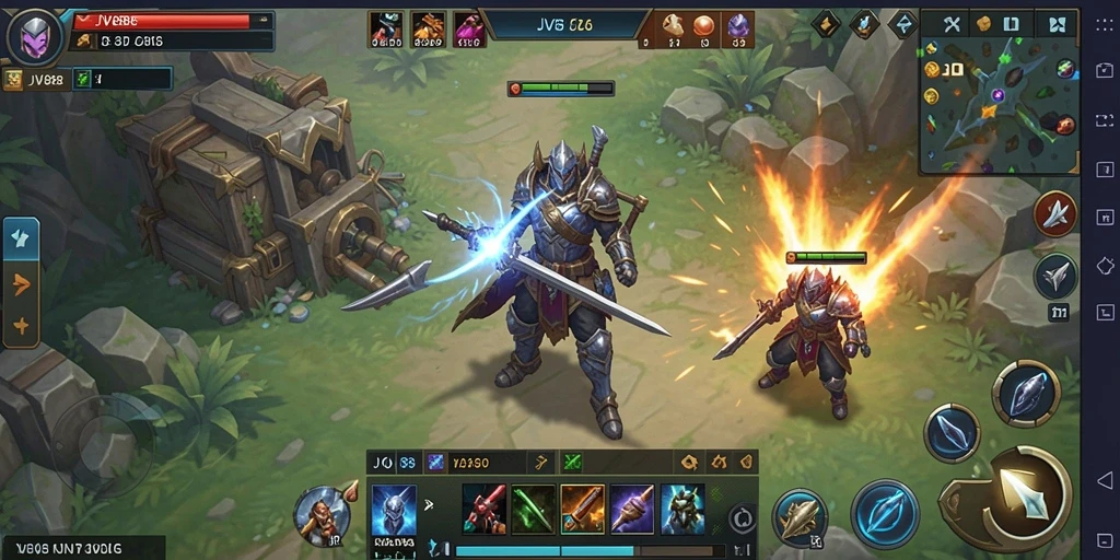 Tampilan gameplay <strong>JV88</strong> yang strategis dan seru dalam pertempuran.
