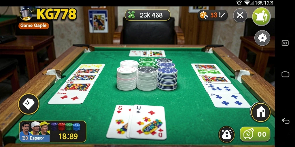 Tampilan gameplay seru Gaple di KG778.