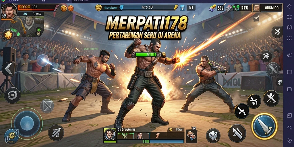 Tampilan menarik gameplay pertarungan MERPATI178.