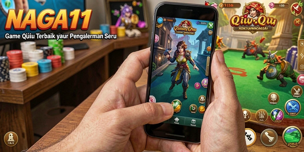 Gameplay NAGA11 yang seru dan interaktif saat bermain QiuQiu.