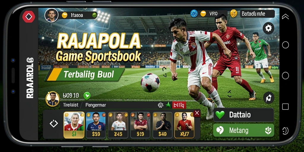 Tampilan gameplay seru di aplikasi RAJAPOLA untuk taruhan olahraga.