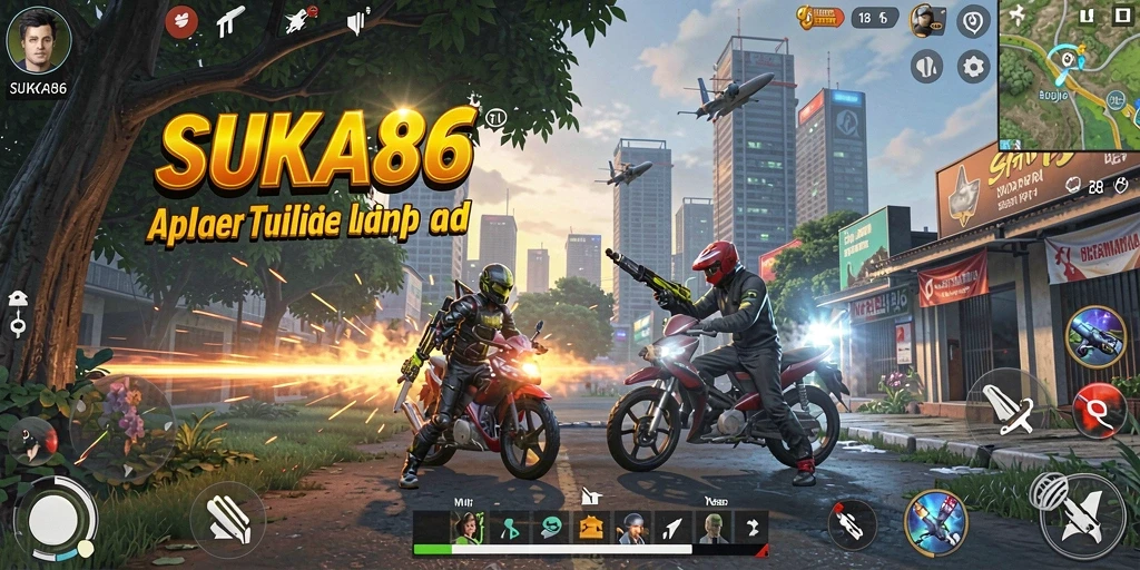 Tampilan antarmuka utama SUKA86 yang modern dan interaktif.