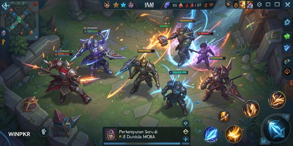 Tangkapan layar gameplay mendebarkan di WINPKR.